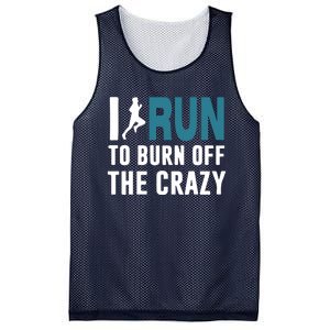 I Run To Burn Off The CRAZY Mesh Reversible Basketball Jersey Tank