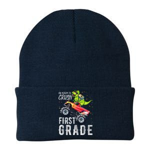 IM Ready To Crush First Grade Monster Truck Dinosaur Knit Cap Winter Beanie