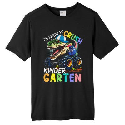 IM Ready To Crush Kindergarten Monster Truck Dinosaur Tall Fusion ChromaSoft Performance T-Shirt