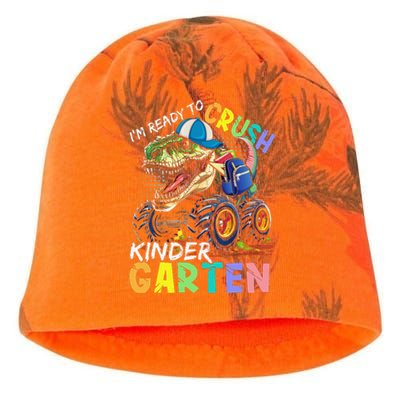 IM Ready To Crush Kindergarten Monster Truck Dinosaur Kati - Camo Knit Beanie