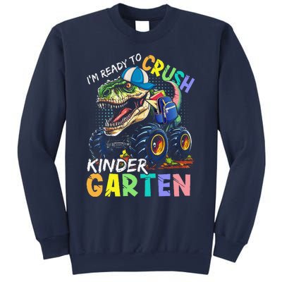 IM Ready To Crush Kindergarten Monster Truck Dinosaur Sweatshirt