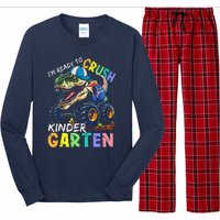 IM Ready To Crush Kindergarten Monster Truck Dinosaur Long Sleeve Pajama Set