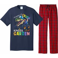 IM Ready To Crush Kindergarten Monster Truck Dinosaur Pajama Set