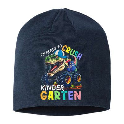 IM Ready To Crush Kindergarten Monster Truck Dinosaur Sustainable Beanie