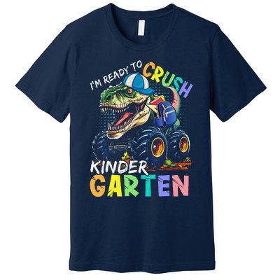 IM Ready To Crush Kindergarten Monster Truck Dinosaur Premium T-Shirt