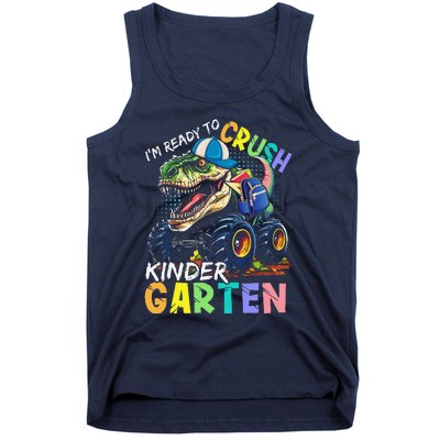 IM Ready To Crush Kindergarten Monster Truck Dinosaur Tank Top