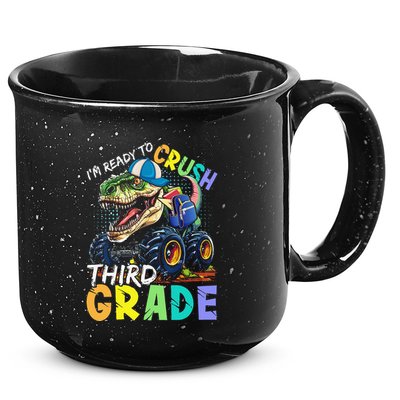IM Ready To Crush Third Grade Monster Truck Dinosaur 15oz Campfire Ceramic Mug