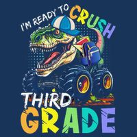 IM Ready To Crush Third Grade Monster Truck Dinosaur 16 in Basic Backpack