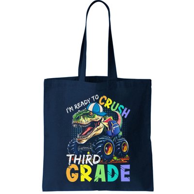 IM Ready To Crush Third Grade Monster Truck Dinosaur Bag