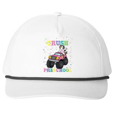 I'm Ready To Crush Preschool Unicorn Monster Truck Girl Snapback Five-Panel Rope Hat