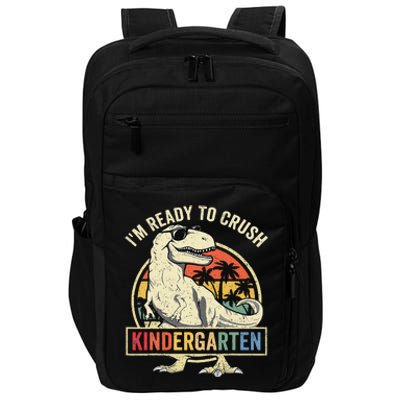 Im Ready To Crush Kindergarten Back To School Dinosaur Impact Tech Backpack