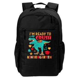 Im Ready To Crush Kindergarten Dinosaur Back To School Daily Commute Backpack