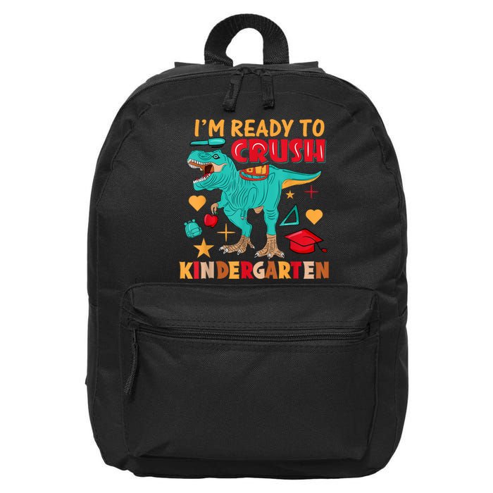 Im Ready To Crush Kindergarten Dinosaur Back To School 16 in Basic Backpack