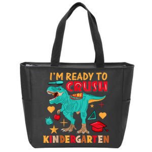 Im Ready To Crush Kindergarten Dinosaur Back To School Zip Tote Bag