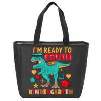 Im Ready To Crush Kindergarten Dinosaur Back To School Zip Tote Bag