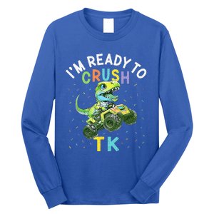 Im Ready To Crush TK Dinosaur Back To School TK Funny Long Sleeve Shirt