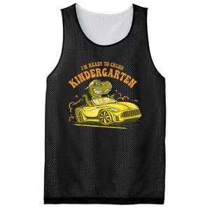 Im Ready To Crush Kindergarten Trex Dinosaur Back To School Mesh Reversible Basketball Jersey Tank