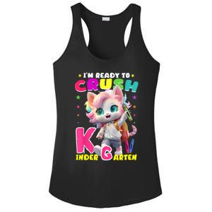 Im Ready To Crush Kindergarten Unicorn Back To School Girls Ladies PosiCharge Competitor Racerback Tank