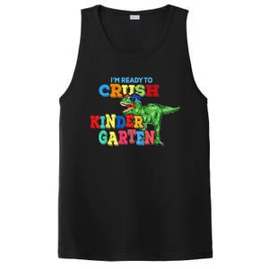 I'm Ready To Crush Kindergarten Dinosaur Back To School Kid PosiCharge Competitor Tank