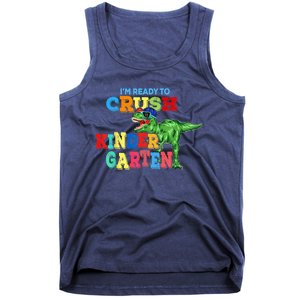 I'm Ready To Crush Kindergarten Dinosaur Back To School Kid Tank Top