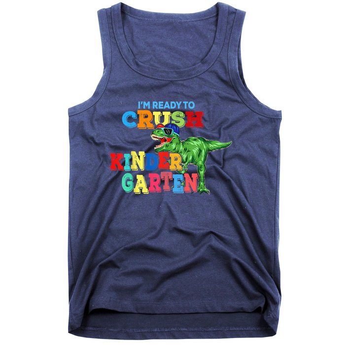 I'm Ready To Crush Kindergarten Dinosaur Back To School Kid Tank Top