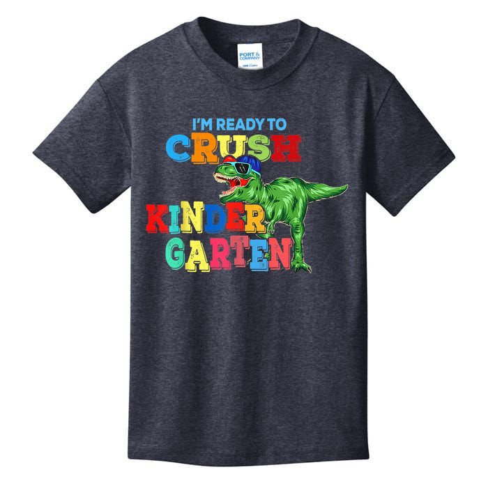 I'm Ready To Crush Kindergarten Dinosaur Back To School Kid Kids T-Shirt