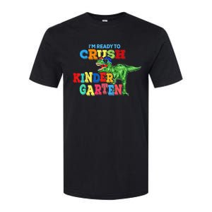 I'm Ready To Crush Kindergarten Dinosaur Back To School Kid Softstyle CVC T-Shirt