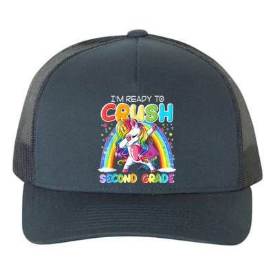 Im Ready To Crush Second Grade Unicorn Back To School Gift Yupoong Adult 5-Panel Trucker Hat