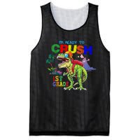 I'm Ready To Crush 1st Grade Back to School Dinosaur Mesh Reversible Basketball Jersey Tank