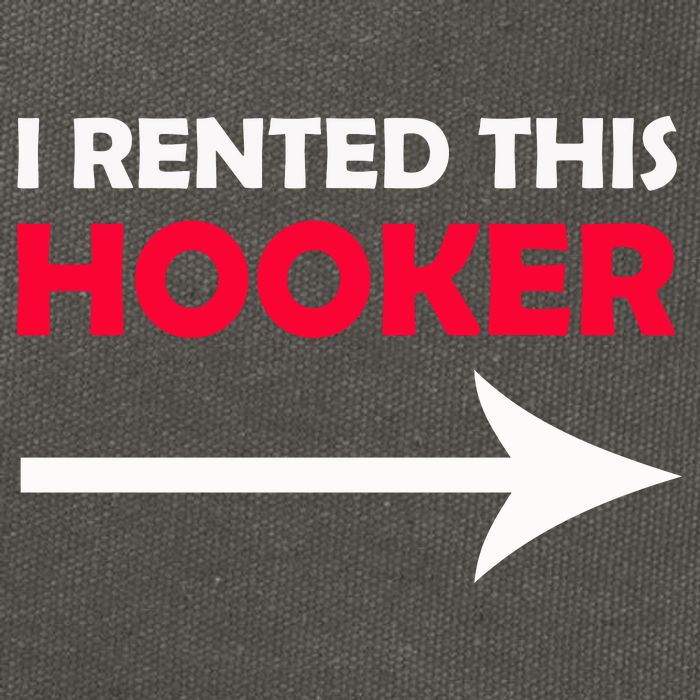 I Rented This Hooker Cotton Canvas Backpack