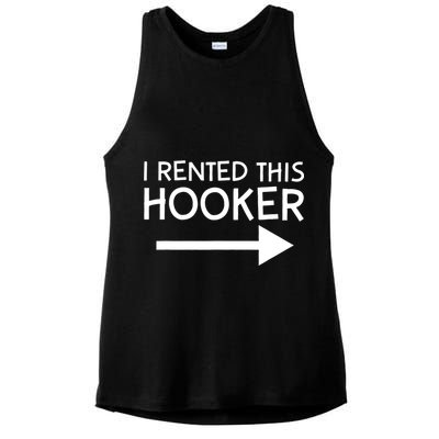 I Rented This Hooker Right No Scratch Ladies PosiCharge Tri-Blend Wicking Tank
