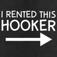 I Rented This Hooker Right No Scratch Adult Drive Performance Visor