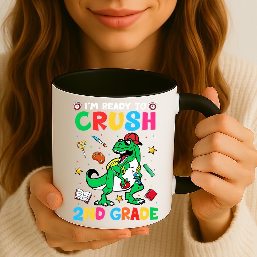 I'm Ready To Crush 2nd Grade Dinosaur Back To School Mug