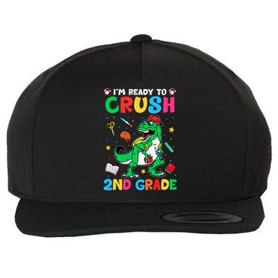 I'm Ready To Crush 2nd Grade Dinosaur Back To School Wool Snapback Cap