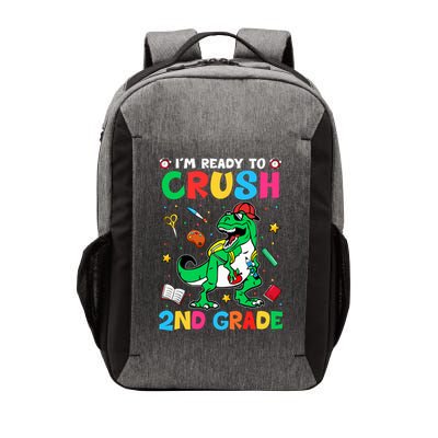 I'm Ready To Crush 2nd Grade Dinosaur Back To School Vector Backpack