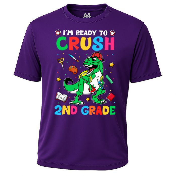 I'm Ready To Crush 2nd Grade Dinosaur Back To School Cooling Performance Crew T-Shirt