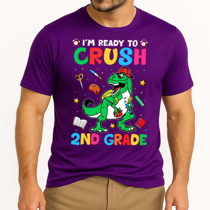 I'm Ready To Crush 2nd Grade Dinosaur Back To School Cooling Performance Crew T-Shirt