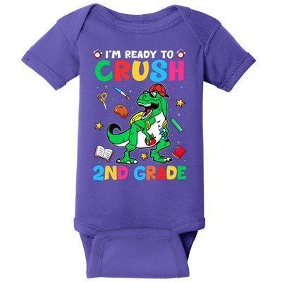 I'm Ready To Crush 2nd Grade Dinosaur Back To School Baby Bodysuit