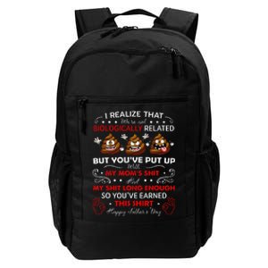 I Realize That Were Not Biologically Related Funny Stepdad Daily Commute Backpack