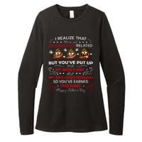 I Realize That Were Not Biologically Related Funny Stepdad Womens CVC Long Sleeve Shirt