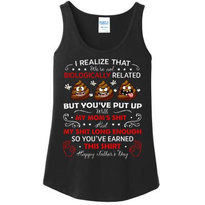 I Realize That Were Not Biologically Related Funny Stepdad Ladies Essential Tank