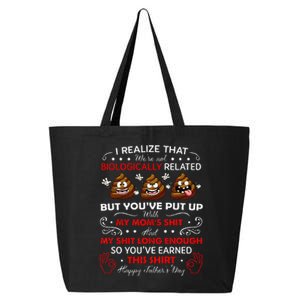 I Realize That Were Not Biologically Related Funny Stepdad 25L Jumbo Tote