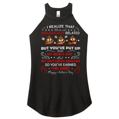 I Realize That Were Not Biologically Related Funny Stepdad Women's Perfect Tri Rocker Tank