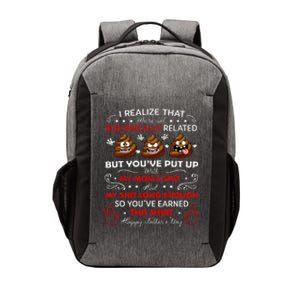 I Realize That Were Not Biologically Related Funny Stepdad Vector Backpack