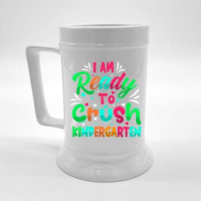 Im Ready To Crush Kindergarten Happy First Day Of School Cool Gift Beer Stein