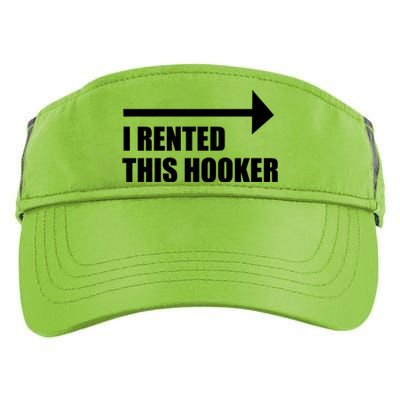 I Rented This Hooker Offensive Funny Saying Adult Drive Performance Visor