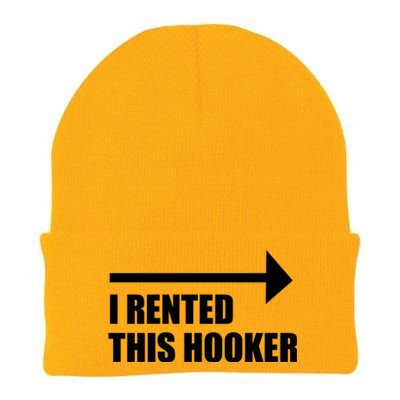 I Rented This Hooker Offensive Funny Saying Knit Cap Winter Beanie