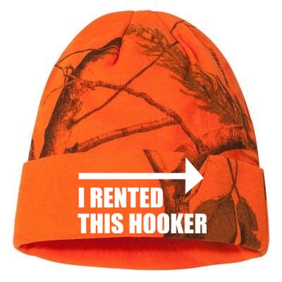 I Rented This Hooker Offensive Funny Saying Kati Licensed 12" Camo Beanie