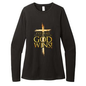 IVe Read The Final Chapter God Wins Christian Faith Cross Womens CVC Long Sleeve Shirt