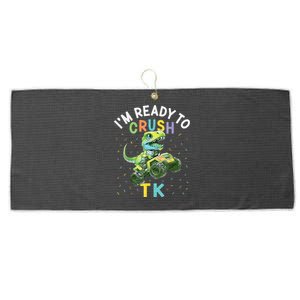 Im Ready To Crush TK Dinosaur Back To School TK Funny Large Microfiber Waffle Golf Towel